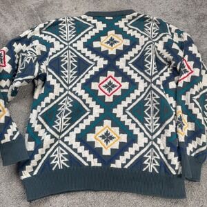 Vintage Claiborne Women's Large Crewneck Sweater 100% Cotton Oversize